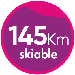 145 Km skiable